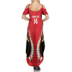 Waikato 2026 Rugby Custom Family Matching Summer Maxi Dress and Hawaiian Shirt NZ Maori Silver Fern