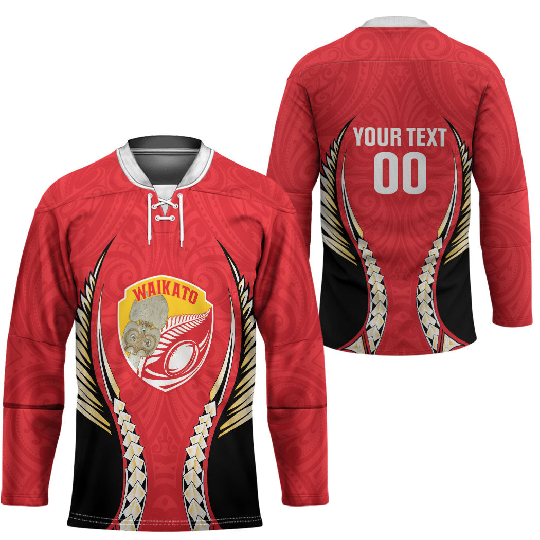 Waikato 2026 Rugby Custom Hockey Jersey NZ Maori Silver Fern