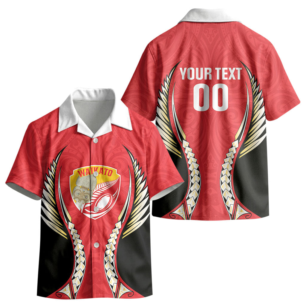 Waikato 2026 Rugby Custom Kid Hawaiian Shirt NZ Maori Silver Fern LT14