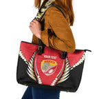 Waikato 2026 Rugby Custom Leather Tote Bag NZ Maori Silver Fern