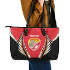 Waikato 2026 Rugby Custom Leather Tote Bag NZ Maori Silver Fern