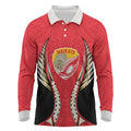 Waikato 2026 Rugby Custom Long Sleeve Polo Shirt NZ Maori Silver Fern