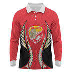 Waikato 2026 Rugby Custom Long Sleeve Polo Shirt NZ Maori Silver Fern