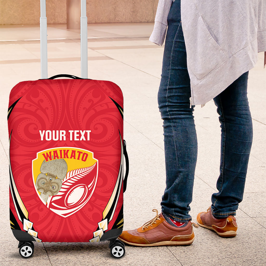 Waikato 2026 Rugby Custom Luggage Cover NZ Maori Silver Fern
