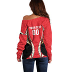 Waikato 2026 Rugby Custom Off Shoulder Sweater NZ Maori Silver Fern
