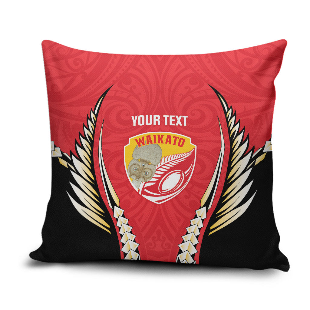 Waikato 2026 Rugby Custom Pillow Cover NZ Maori Silver Fern