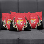 Waikato 2026 Rugby Custom Pillow Cover NZ Maori Silver Fern