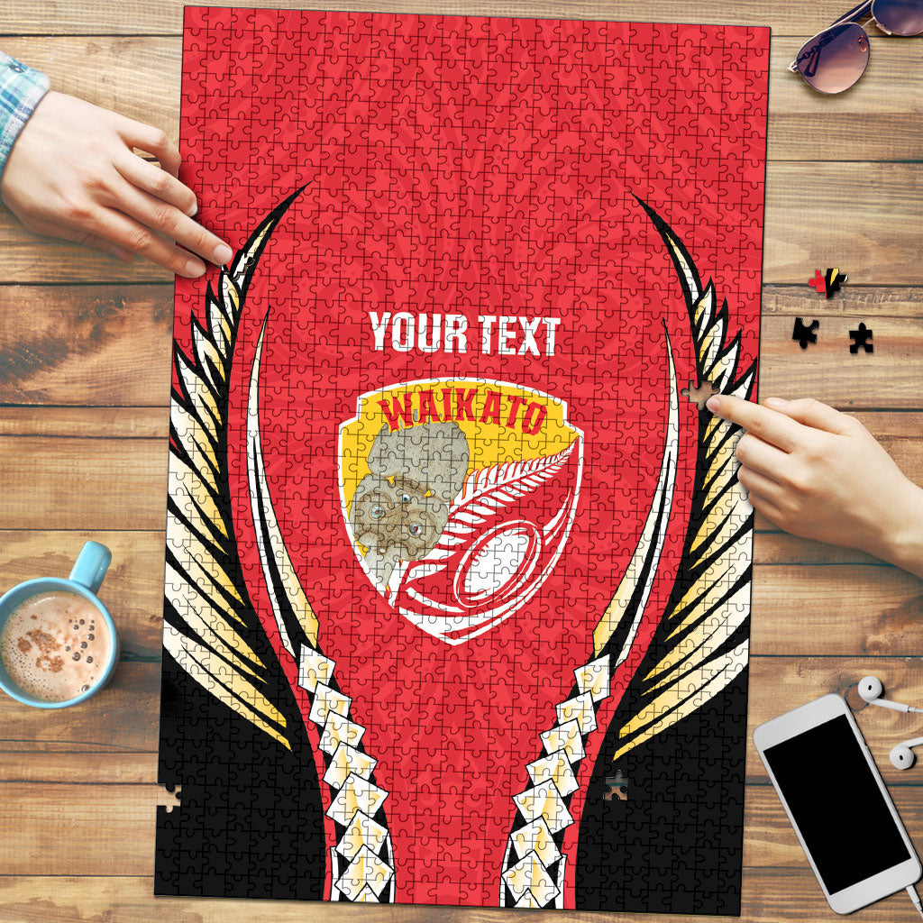 Waikato 2026 Rugby Custom Puzzle NZ Maori Silver Fern