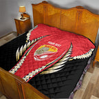 Waikato 2026 Rugby Custom Quilt NZ Maori Silver Fern
