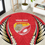 Waikato 2026 Rugby Custom Round Carpet NZ Maori Silver Fern