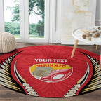 Waikato 2026 Rugby Custom Round Carpet NZ Maori Silver Fern