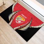 Waikato 2026 Rugby Custom Rubber Doormat NZ Maori Silver Fern