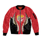 Waikato 2026 Rugby Custom Sleeve Zip Bomber Jacket NZ Maori Silver Fern