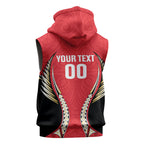 Waikato 2026 Rugby Custom Sleeveless Hoodie NZ Maori Silver Fern