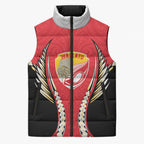 Waikato 2026 Rugby Custom Sleeveless Puffer Jacket NZ Maori Silver Fern