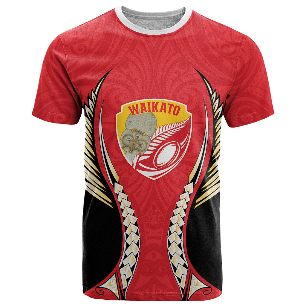 Waikato 2026 Rugby Custom T Shirt NZ Maori Silver Fern