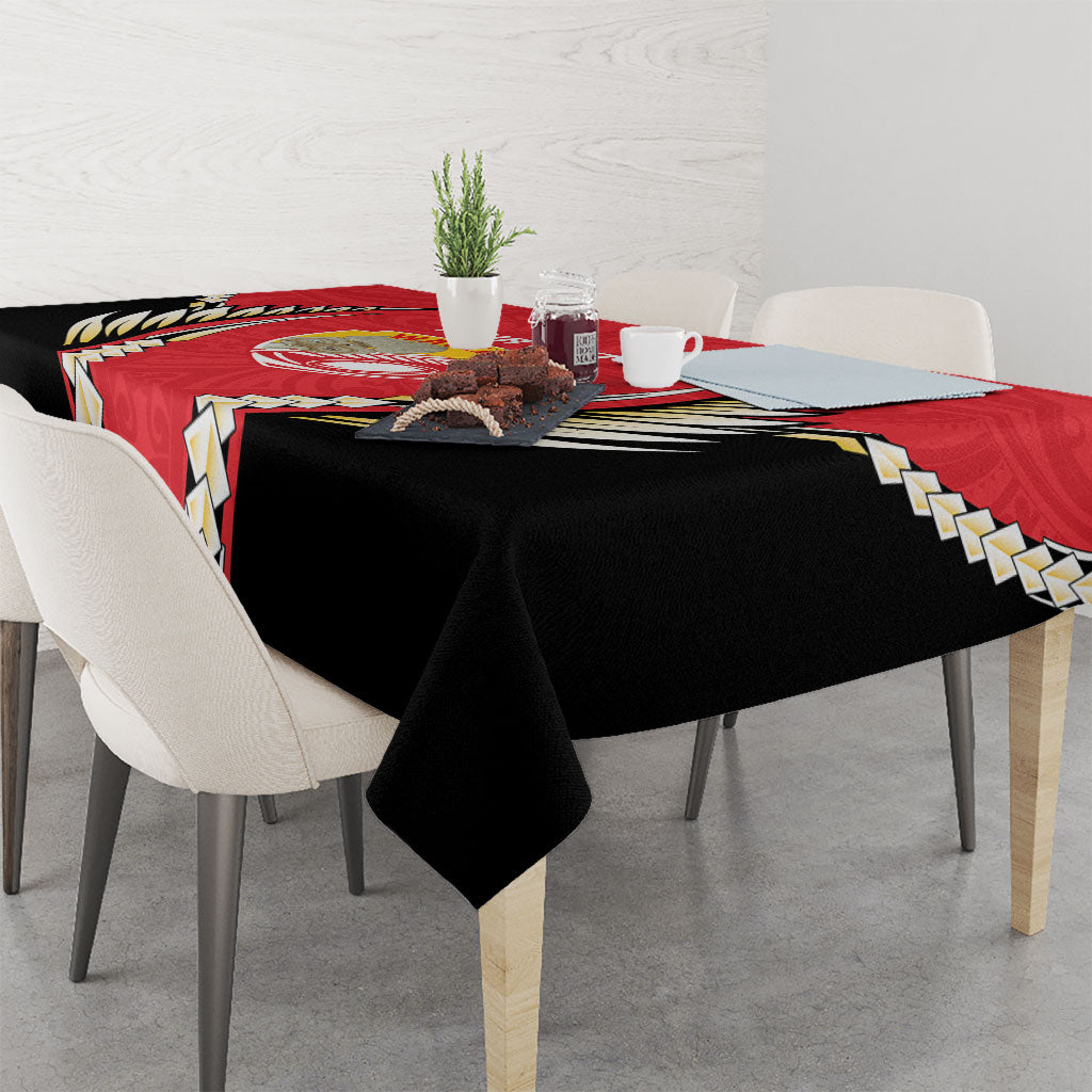Waikato 2026 Rugby Custom Tablecloth NZ Maori Silver Fern