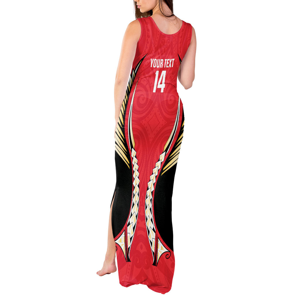 Waikato 2026 Rugby Custom Tank Maxi Dress NZ Maori Silver Fern