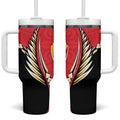 Waikato 2026 Rugby Custom Tumbler With Handle NZ Maori Silver Fern