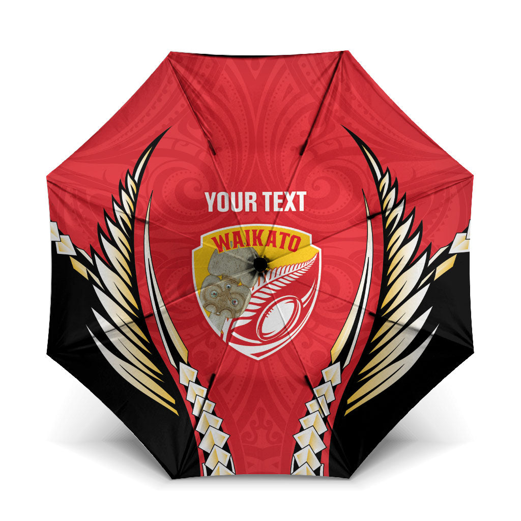 Waikato 2026 Rugby Custom Umbrella NZ Maori Silver Fern
