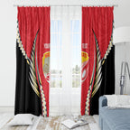 Waikato 2026 Rugby Custom Window Curtain NZ Maori Silver Fern
