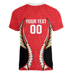 Waikato 2026 Rugby Custom Women V-Neck T-Shirt NZ Maori Silver Fern