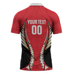 Waikato 2026 Rugby Custom Zipper Polo Shirt NZ Maori Silver Fern