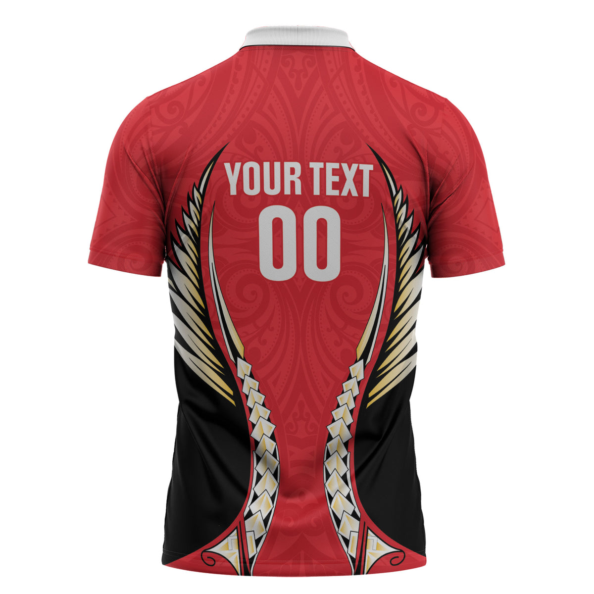 Waikato 2026 Rugby Custom Zipper Polo Shirt NZ Maori Silver Fern