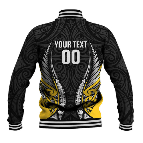 Wellington 2026 Rugby Custom Baseball Jacket NZ Maori Silver Fern