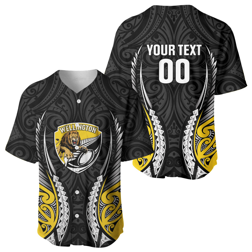 Wellington 2026 Rugby Custom Baseball Jersey NZ Maori Silver Fern
