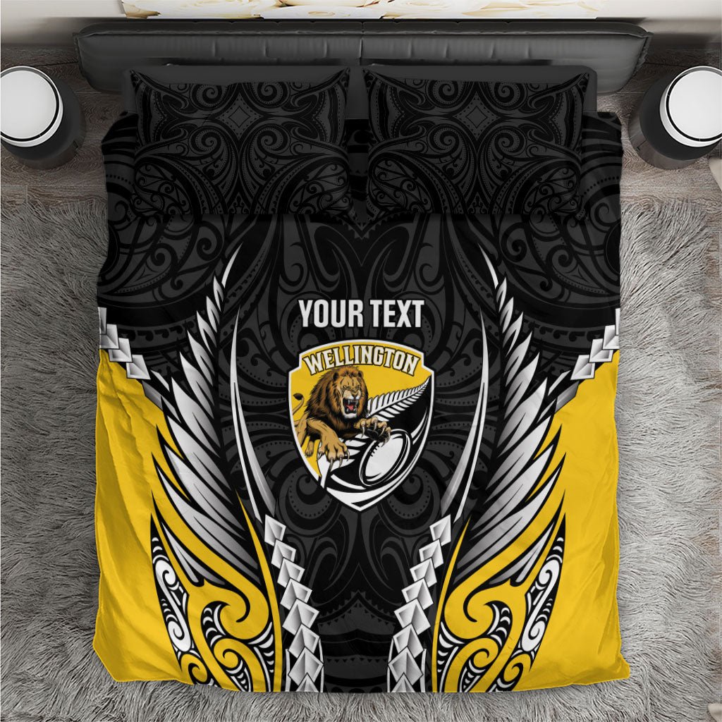 Wellington 2026 Rugby Custom Bedding Set NZ Maori Silver Fern