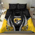 Wellington 2026 Rugby Custom Bedding Set NZ Maori Silver Fern