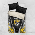 Wellington 2026 Rugby Custom Bedding Set NZ Maori Silver Fern