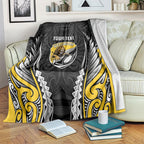 Wellington 2026 Rugby Custom Blanket NZ Maori Silver Fern