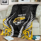 Wellington 2026 Rugby Custom Blanket NZ Maori Silver Fern