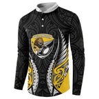 Wellington 2026 Rugby Custom Button Sweatshirt NZ Maori Silver Fern