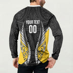 Wellington 2026 Rugby Custom Button Sweatshirt NZ Maori Silver Fern