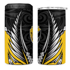 Wellington 2026 Rugby Custom 4 in 1 Can Cooler Tumbler NZ Maori Silver Fern