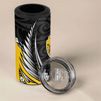 Wellington 2026 Rugby Custom 4 in 1 Can Cooler Tumbler NZ Maori Silver Fern