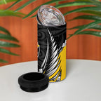 Wellington 2026 Rugby Custom 4 in 1 Can Cooler Tumbler NZ Maori Silver Fern