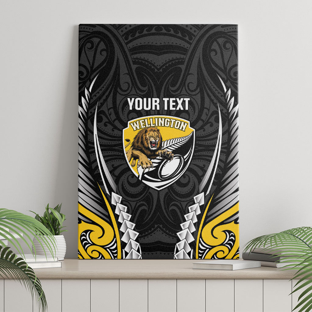 Wellington 2026 Rugby Custom Canvas Wall Art NZ Maori Silver Fern