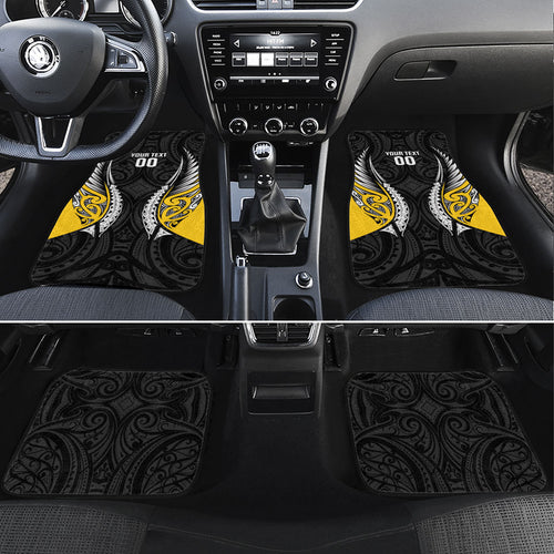 Wellington 2026 Rugby Custom Car Mats NZ Maori Silver Fern