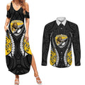 Wellington 2026 Rugby Custom Couples Matching Summer Maxi Dress and Long Sleeve Button Shirt NZ Maori Silver Fern