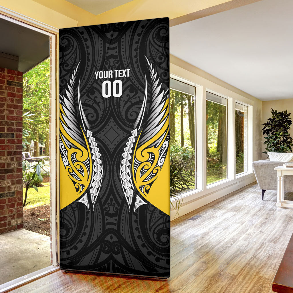Wellington 2026 Rugby Custom Door Cover NZ Maori Silver Fern