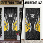 Wellington 2026 Rugby Custom Door Cover NZ Maori Silver Fern