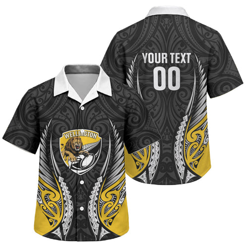 Wellington 2026 Rugby Custom Family Matching Long Sleeve Bodycon Dress and Hawaiian Shirt NZ Maori Silver Fern