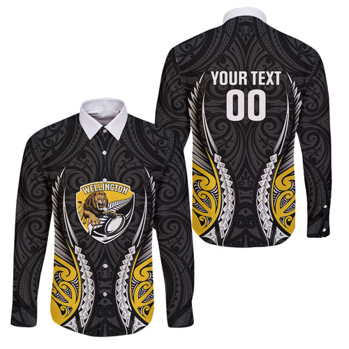 Wellington 2026 Rugby Custom Family Matching Off The Shoulder Long Sleeve Dress and Hawaiian Shirt NZ Maori Silver Fern