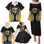 Wellington 2026 Rugby Custom Family Matching Puletasi and Hawaiian Shirt NZ Maori Silver Fern