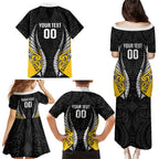 Wellington 2026 Rugby Custom Family Matching Puletasi and Hawaiian Shirt NZ Maori Silver Fern