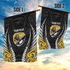Wellington 2026 Rugby Custom Garden Flag NZ Maori Silver Fern